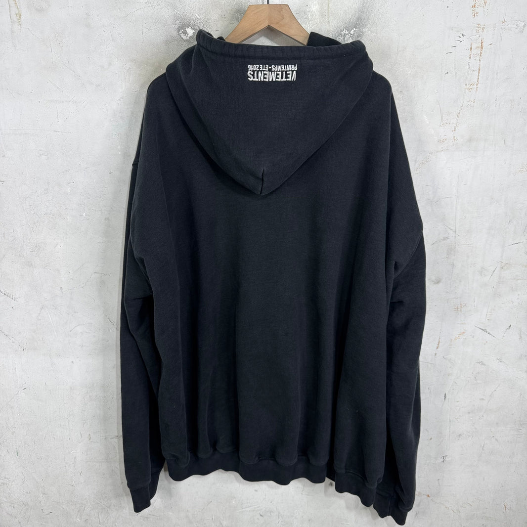 Vetements Oversized Champion Parody Hoodie
