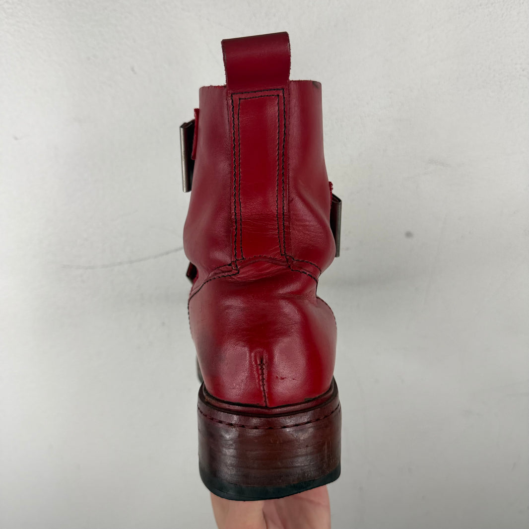 Dirk Bikkemberg 1995 Quad Metal Strap Boots