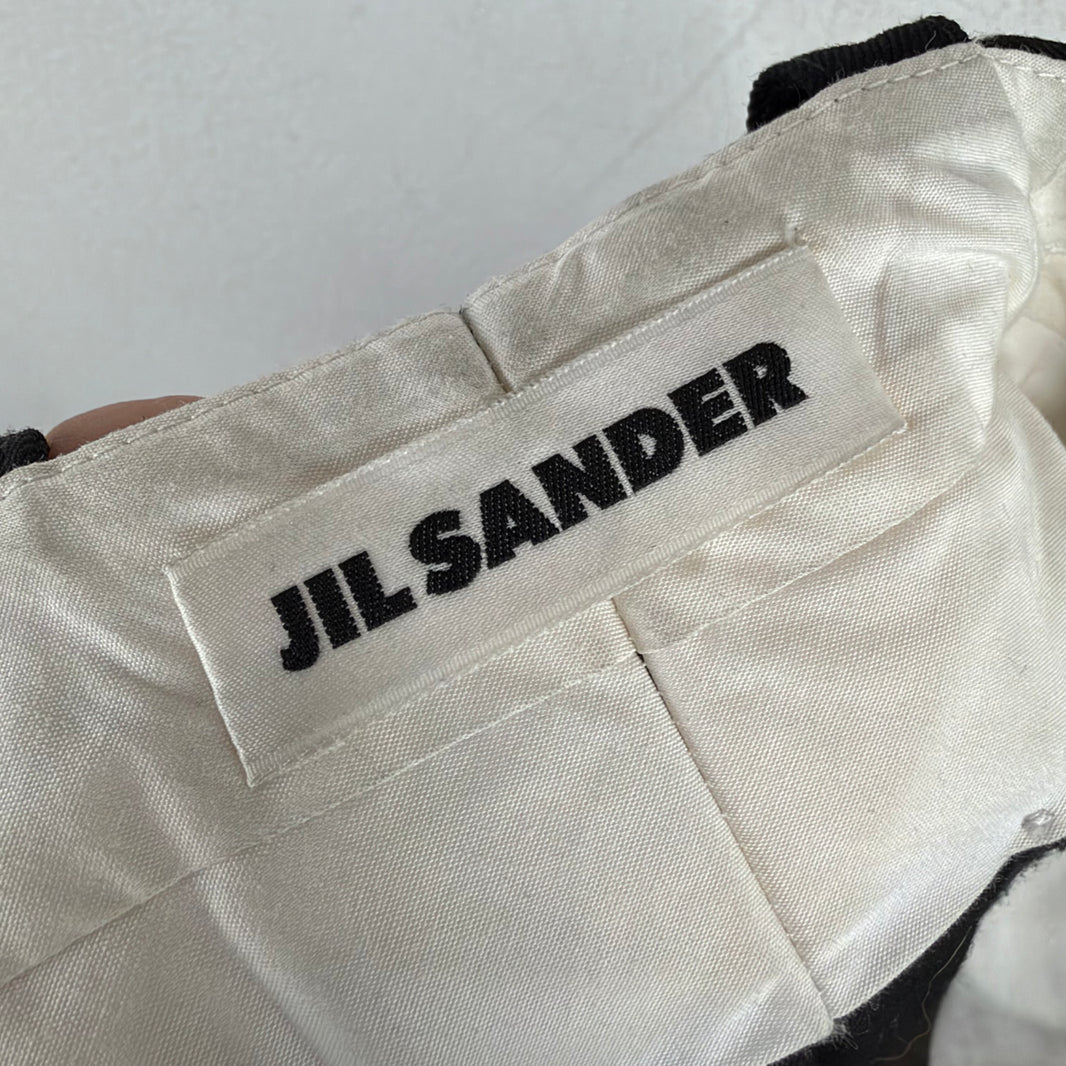 Jil Sander Black Heavy Dress Trousers