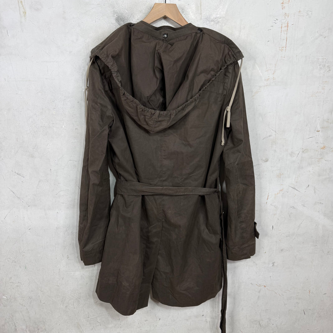Rick Owens Hooded Mid-Length Fishtail Parka