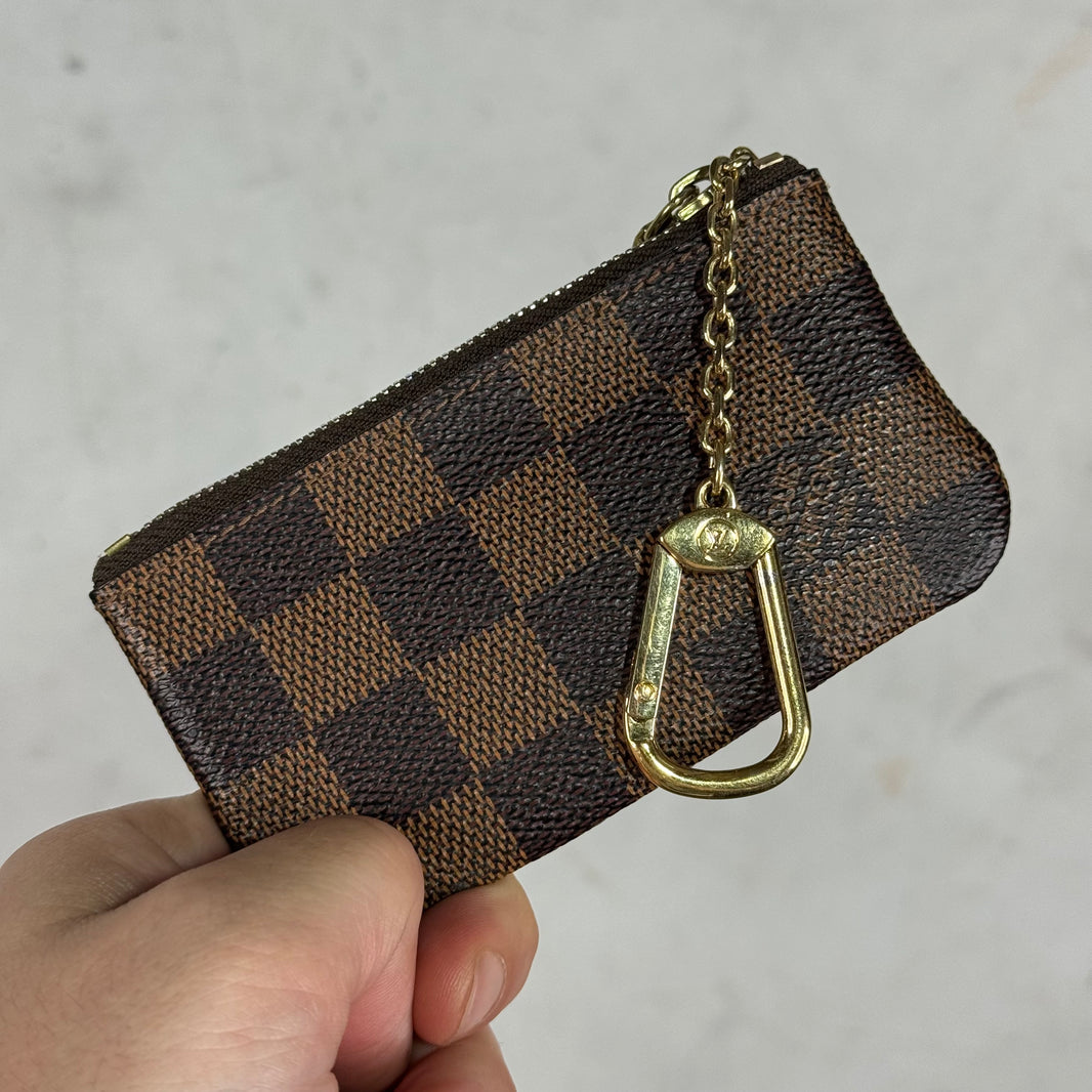 Louis Vuitton Damier Brown Keychain Coin Wallet