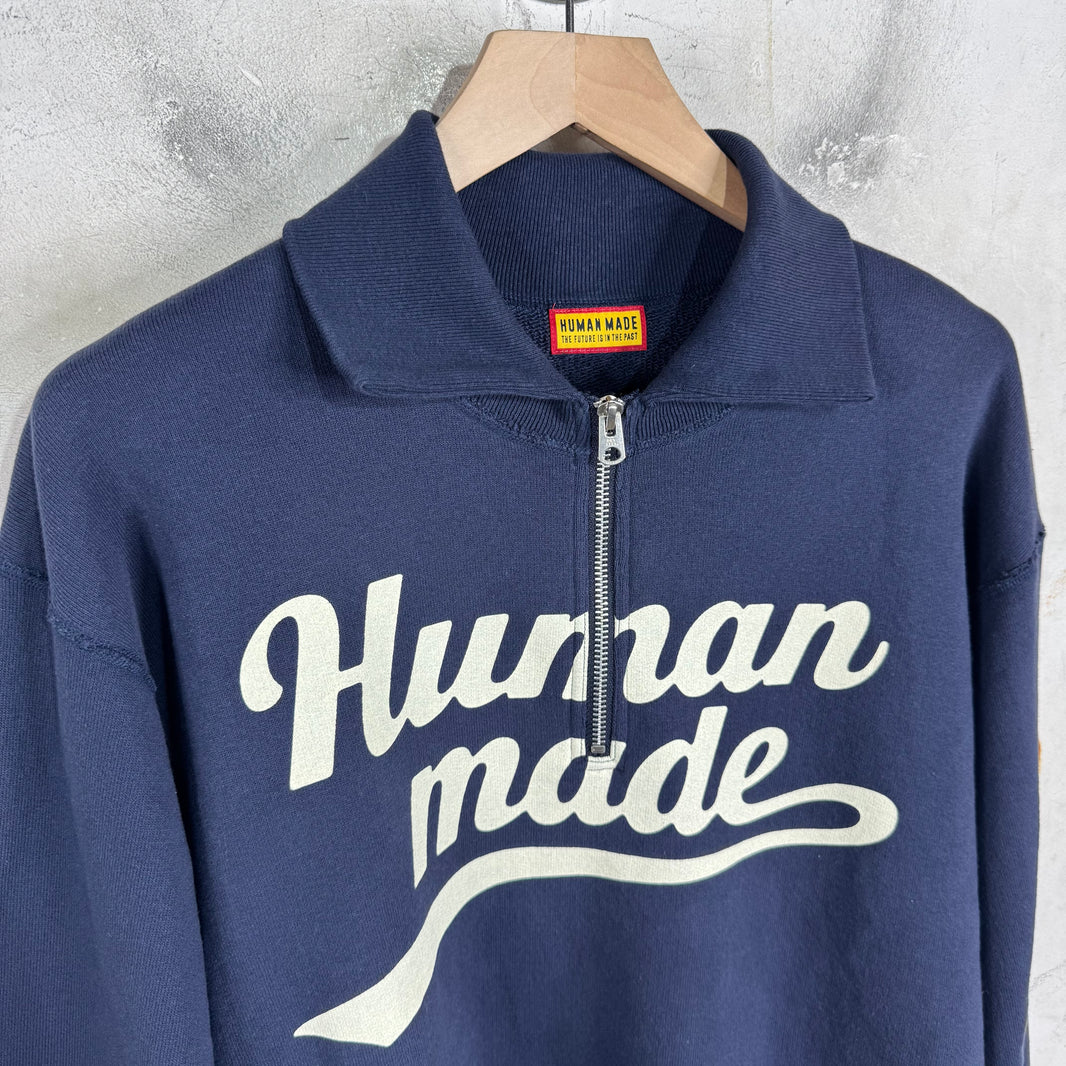 Human Made Script Logo Quarter Zip