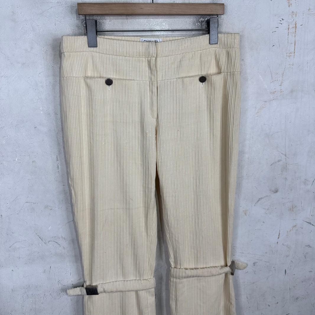 Chanel Bondage Corduroy Pants
