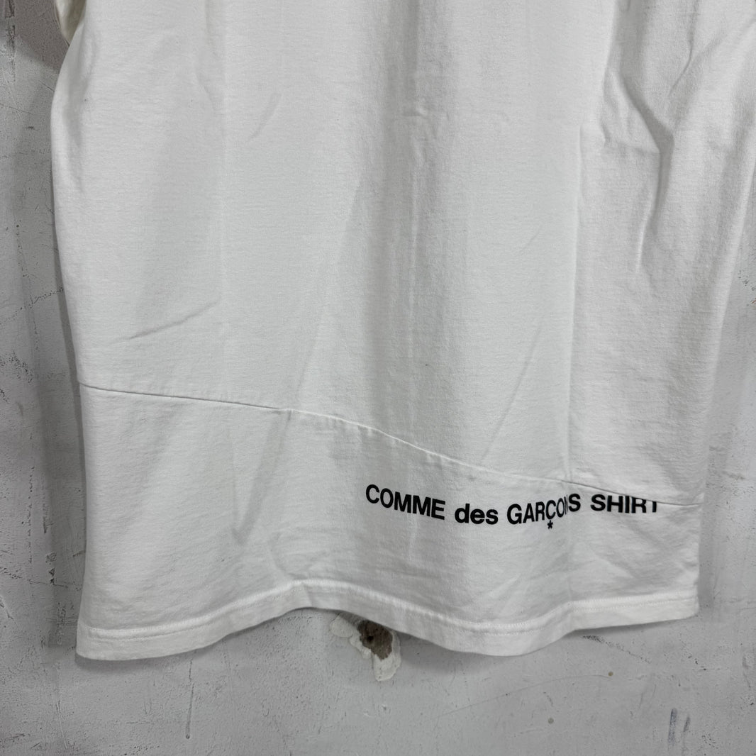 Supreme x CDG White Split Box Logo T-Shirt