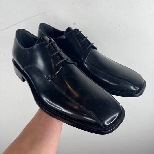 Balenciaga Square Toe Leather Derbies
