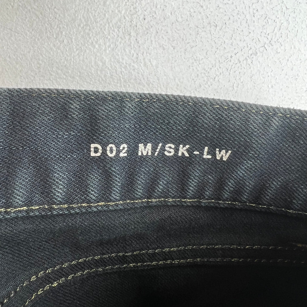Saint Laurent D02 Black Oil Spill Jeans