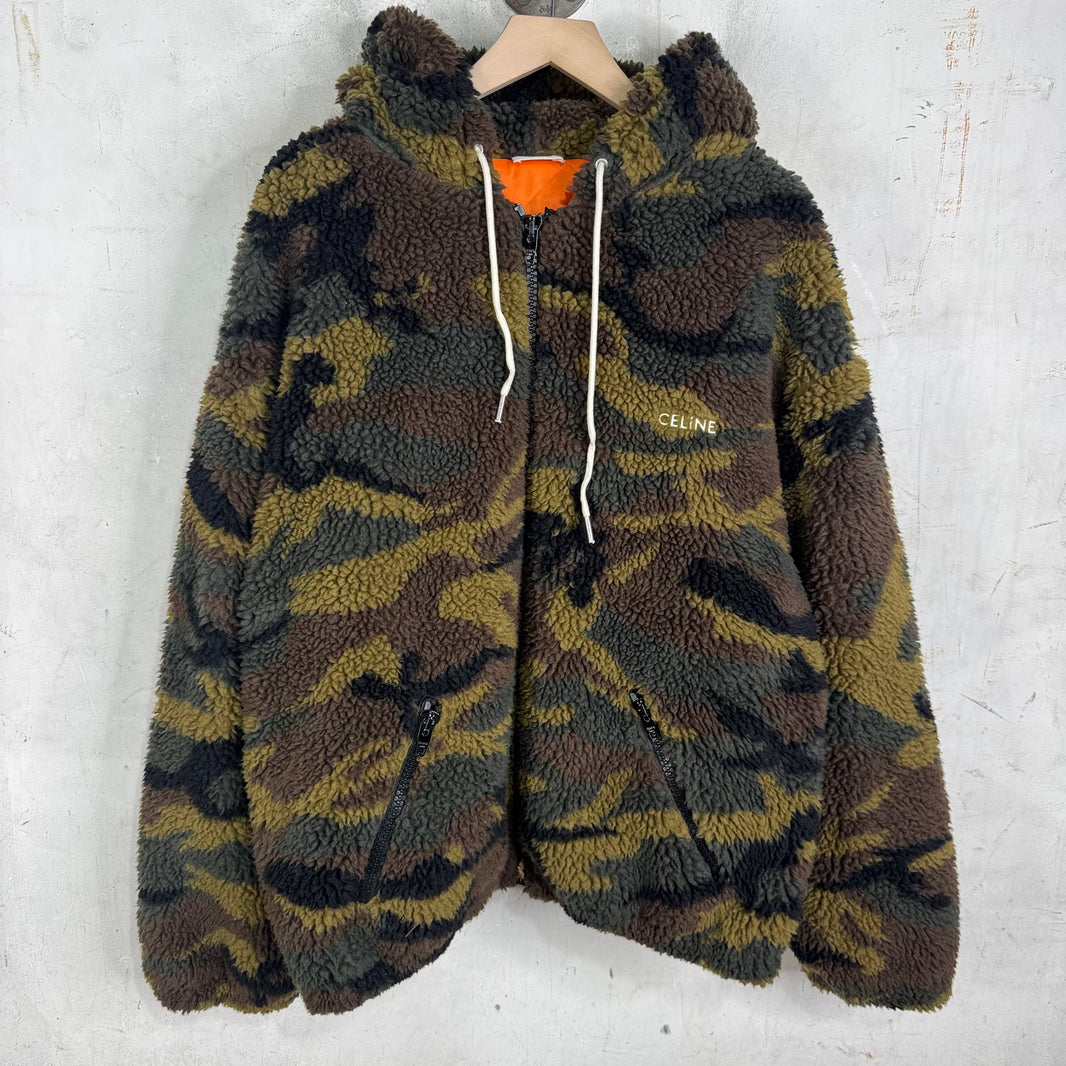 Celine Camo Hooded Fleece