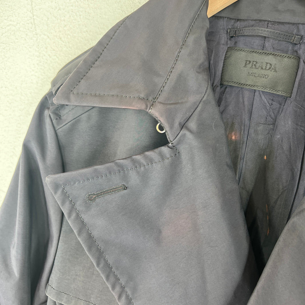 Prada Navy Trench Coat