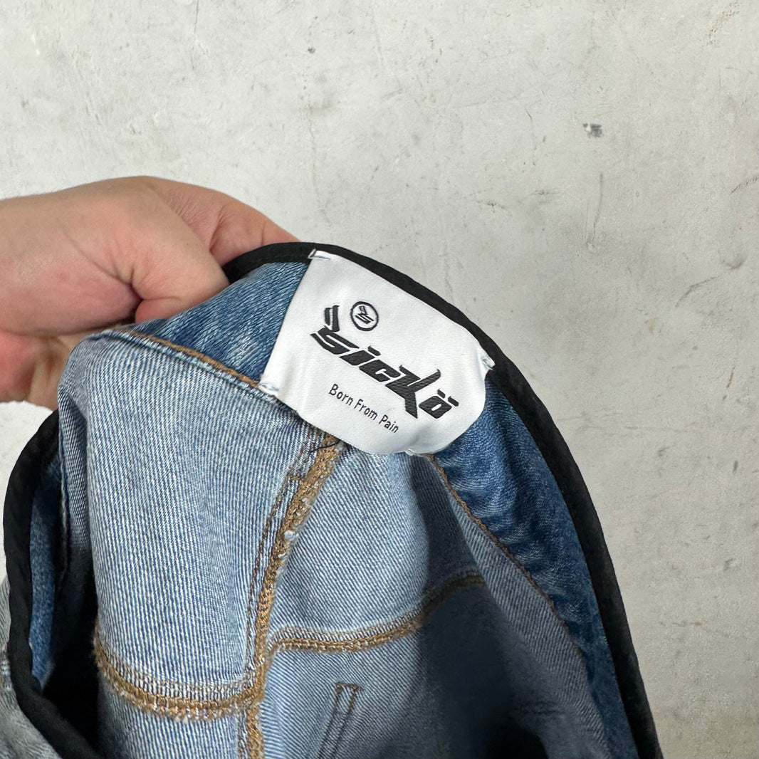 Sicko Baby Light Wash Jorts
