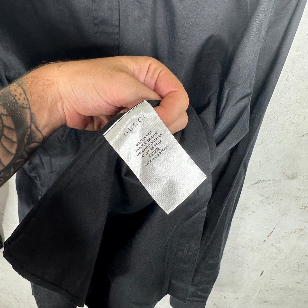 Gucci Epaulet Stripe LS Button Up