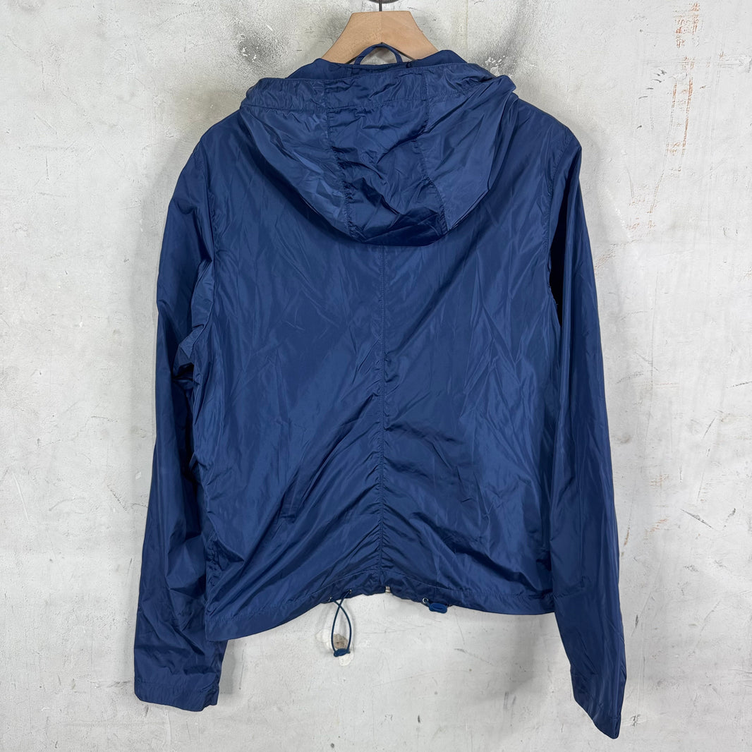 Prada Renylon Plaqued Navy Track Jacket