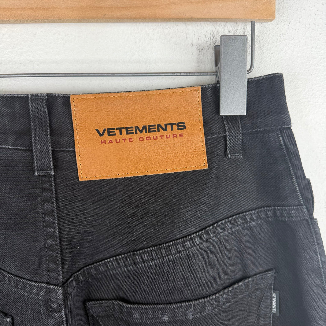 Vetements Black Baggy Jeans