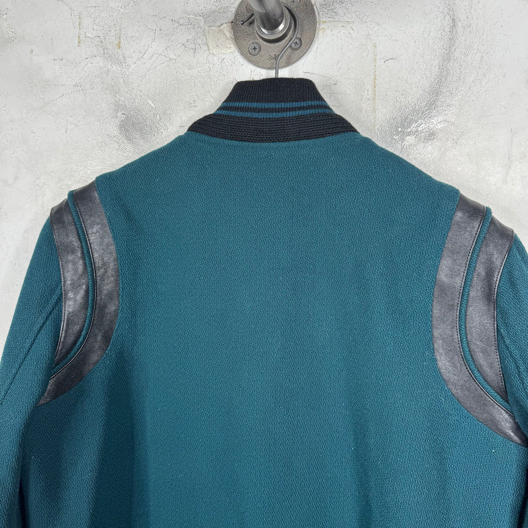 Saint Laurent Teal Teddy Jacket