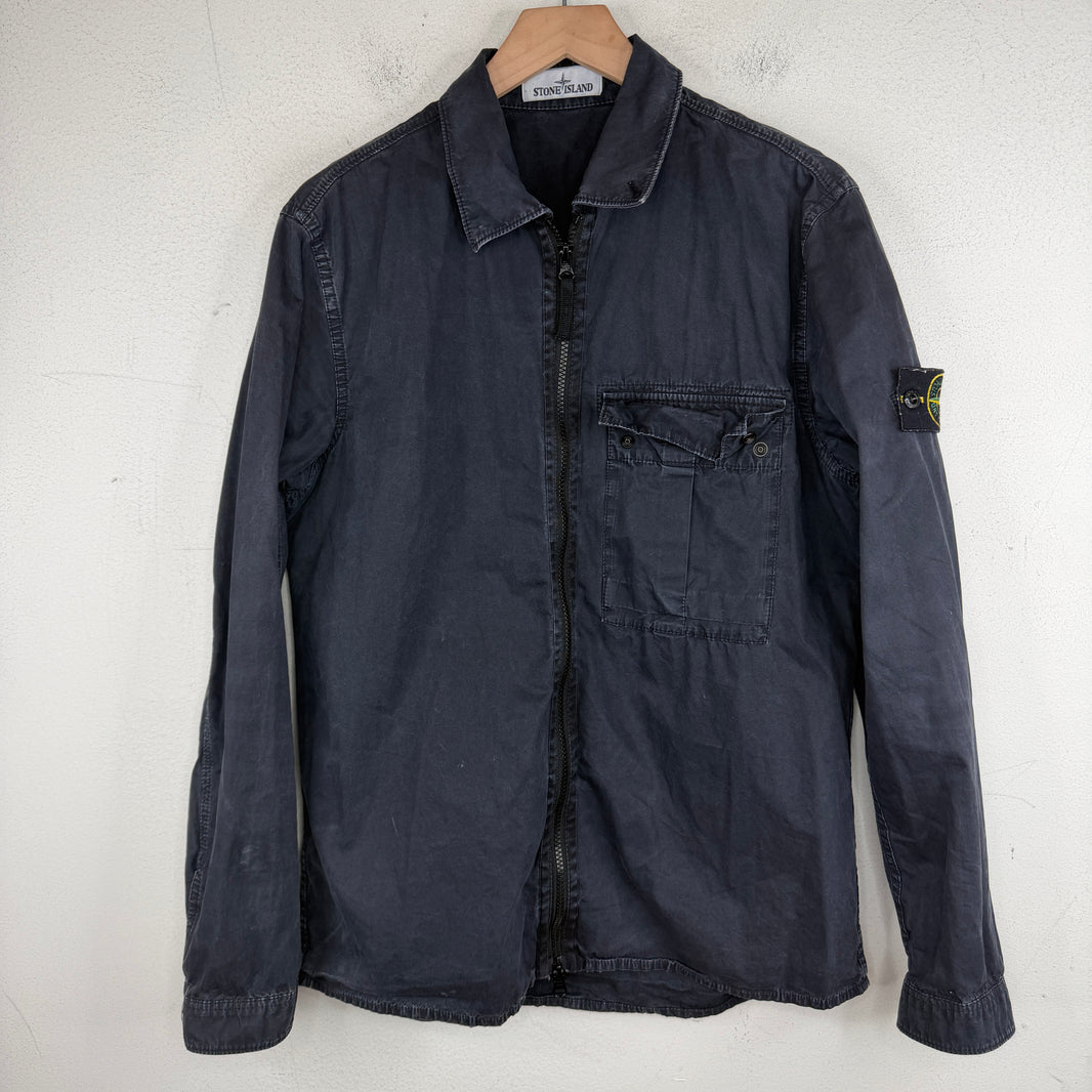 Stone Island Navy Cargo Zip Jacket