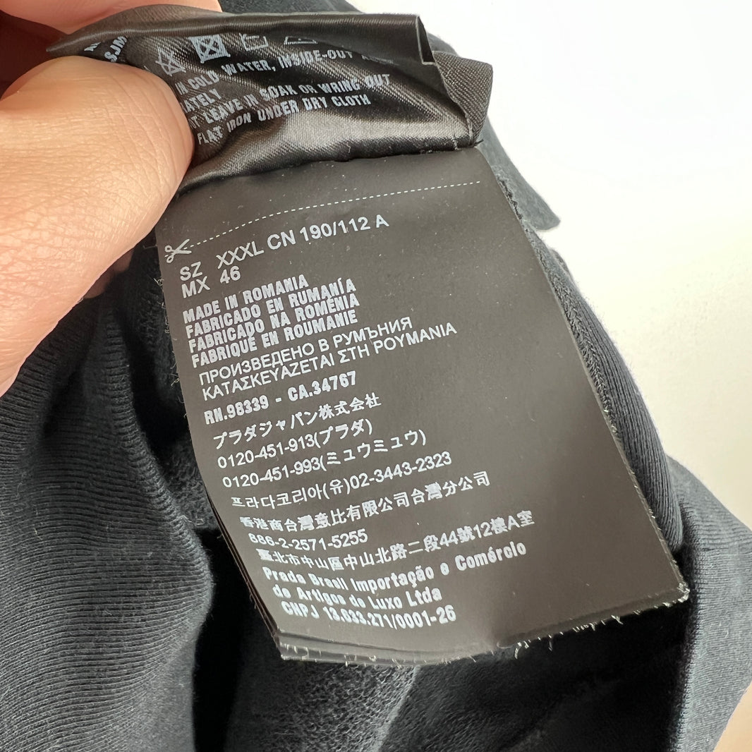 Prada Black Basic Hoodie