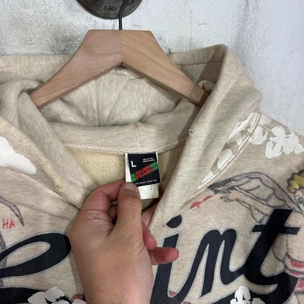 Saint Michael x Denim Tears Graffiti Wreath Hoodie