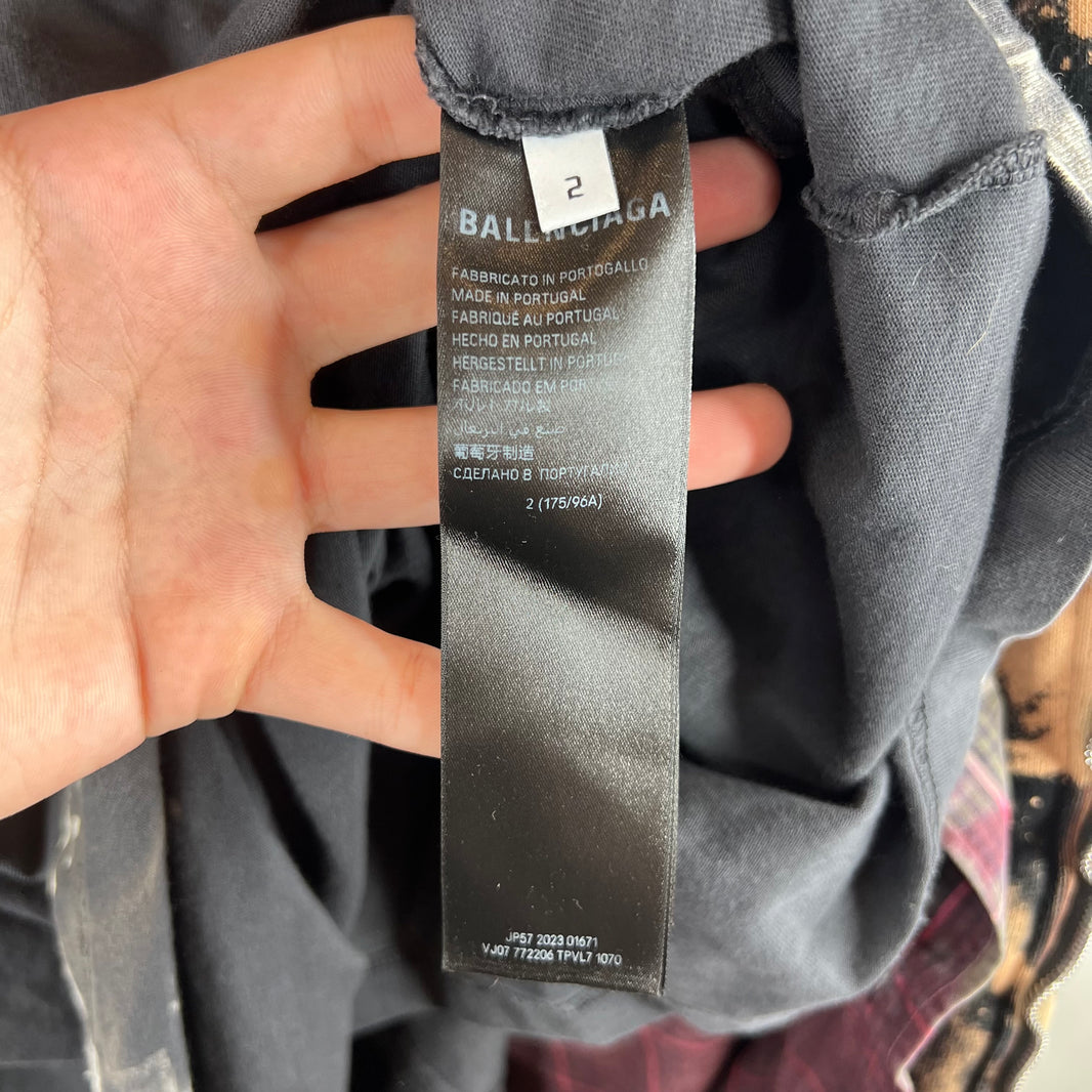 Balenciaga Bleached Unity Sports Icon Layered Hoodie