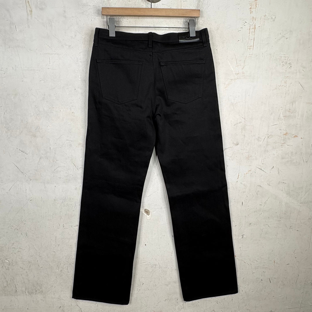 Gucci Black Raw Horsebit Jeans