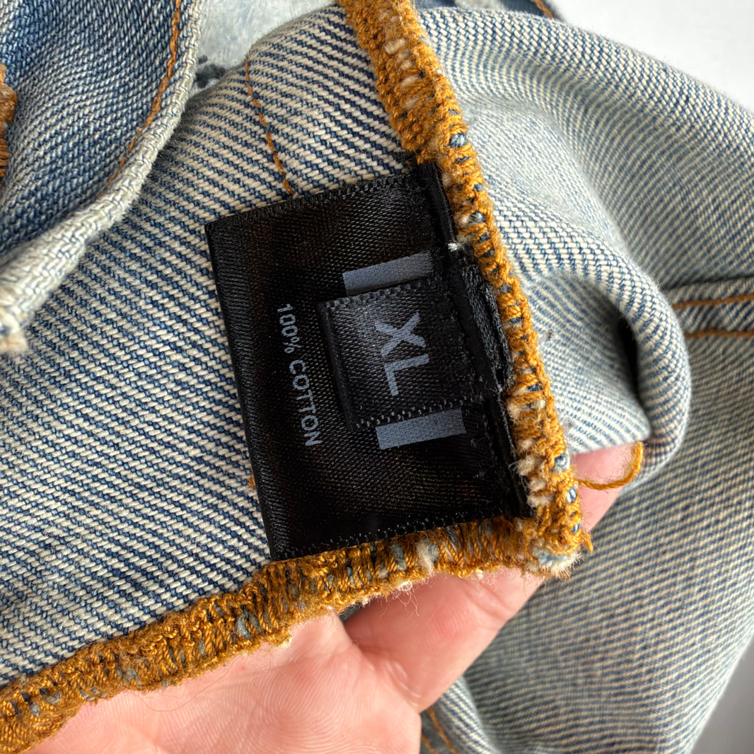 424 Red Arm Band Denim Jacket
