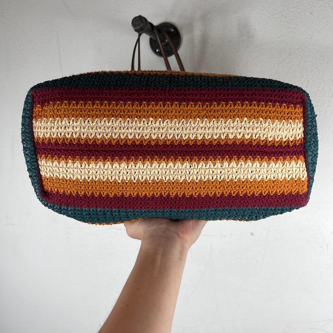Miu Miu Raffia Woven Tote Bag