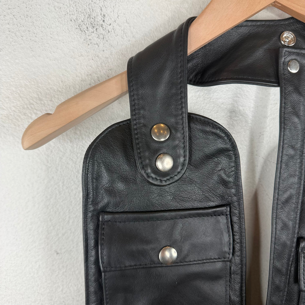 Supreme JPG Schott Leather Harness Vest