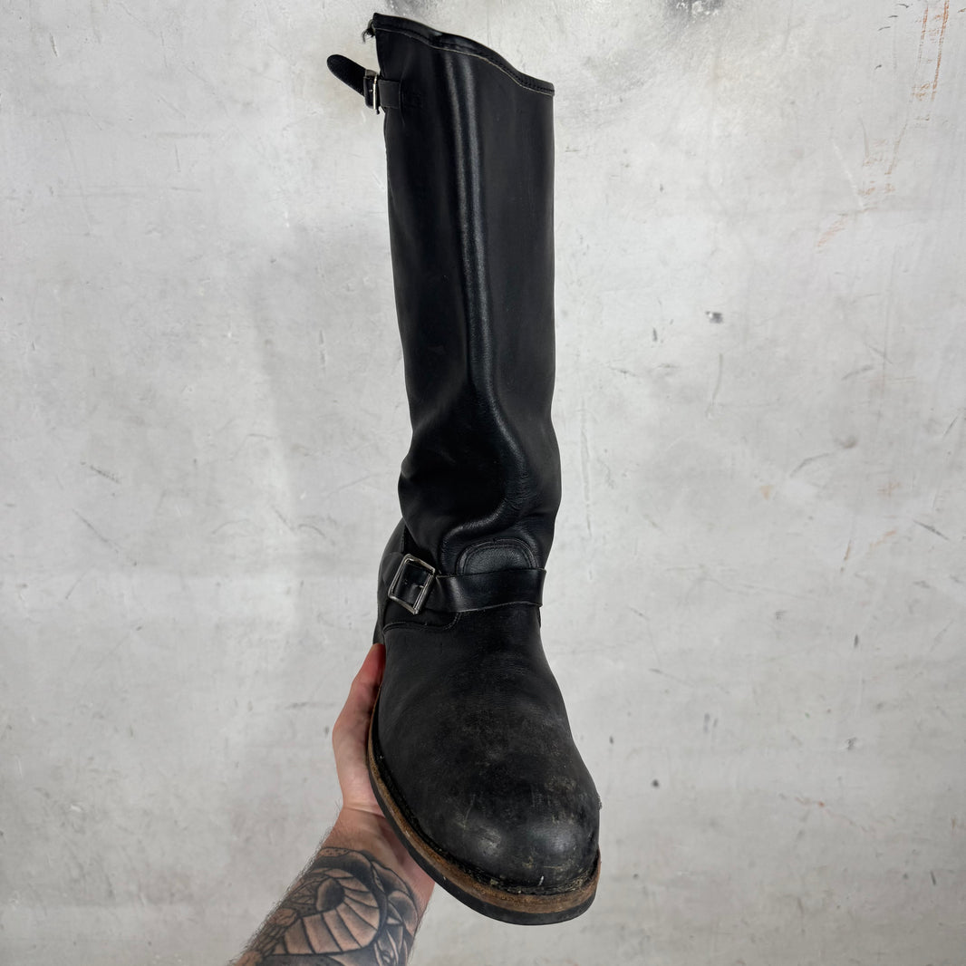 Vintage Leather Engineer Boots