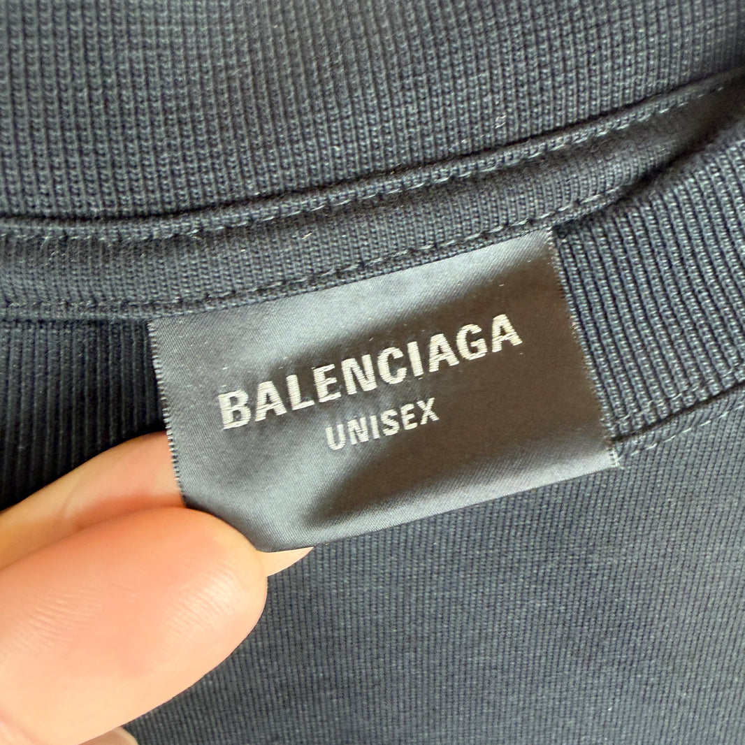 Balenciaga Mud Distressed Bitcoin T-Shirt