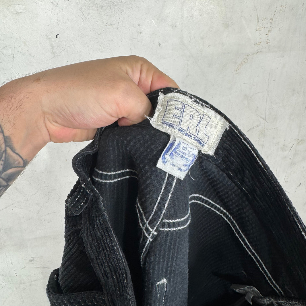 ERL Navy Distressed Boardwalk Pants