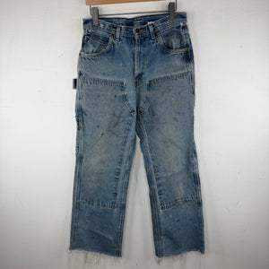 Vintage Smoked Denim Double Knee Jeans