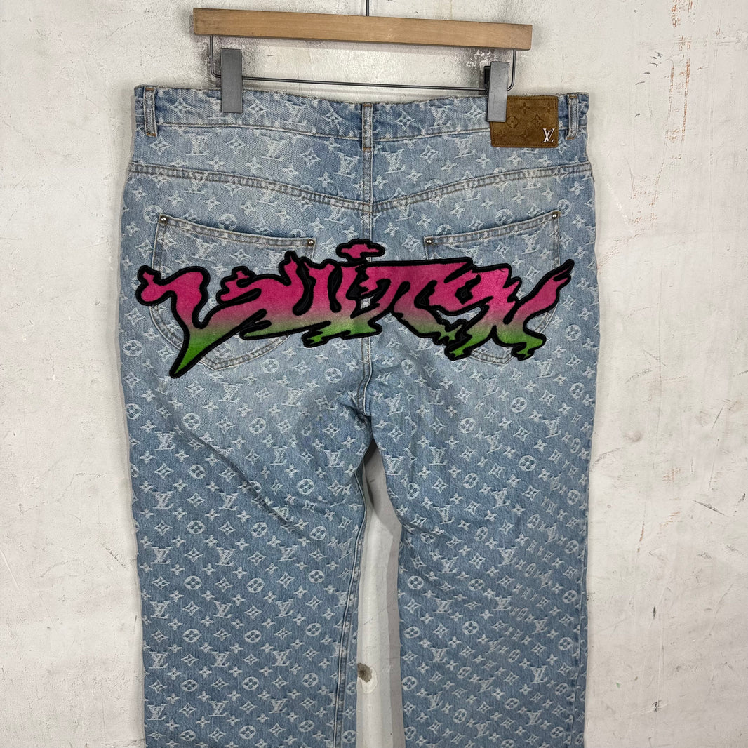 Louis Vuitton Monogram Grafitti Jeans