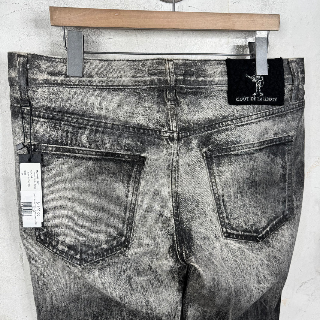 Cout De La Liberte Flared Waxed Trompe Pants
