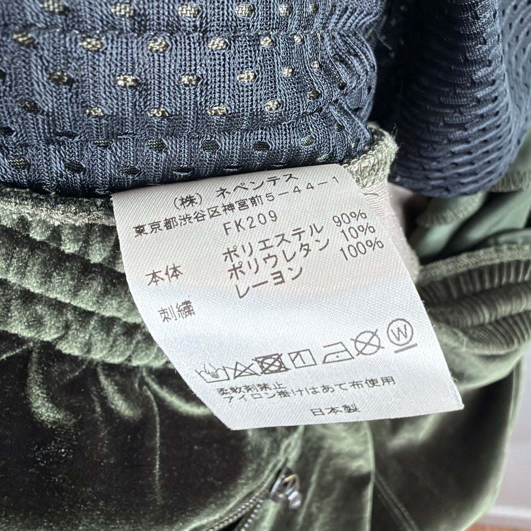 Needles Olive Velour Track Pants