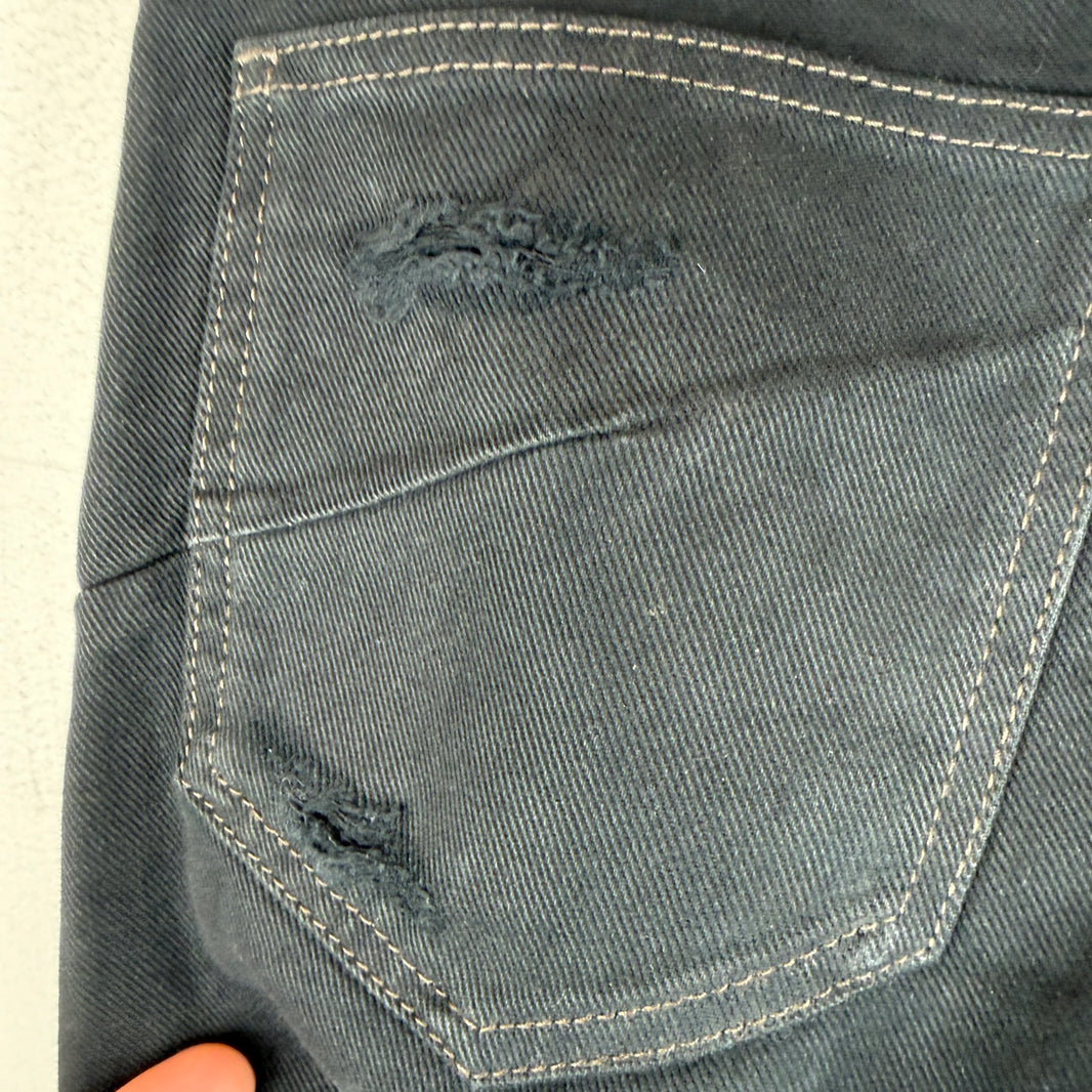 Balenciaga Italian Distressed Boot Cut Jeans