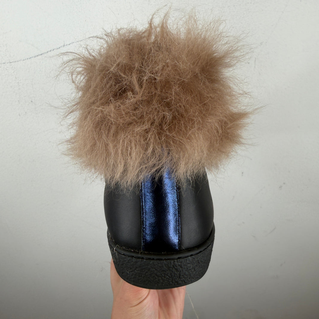 Gucci Hi-Top Fur Ace Sneakers