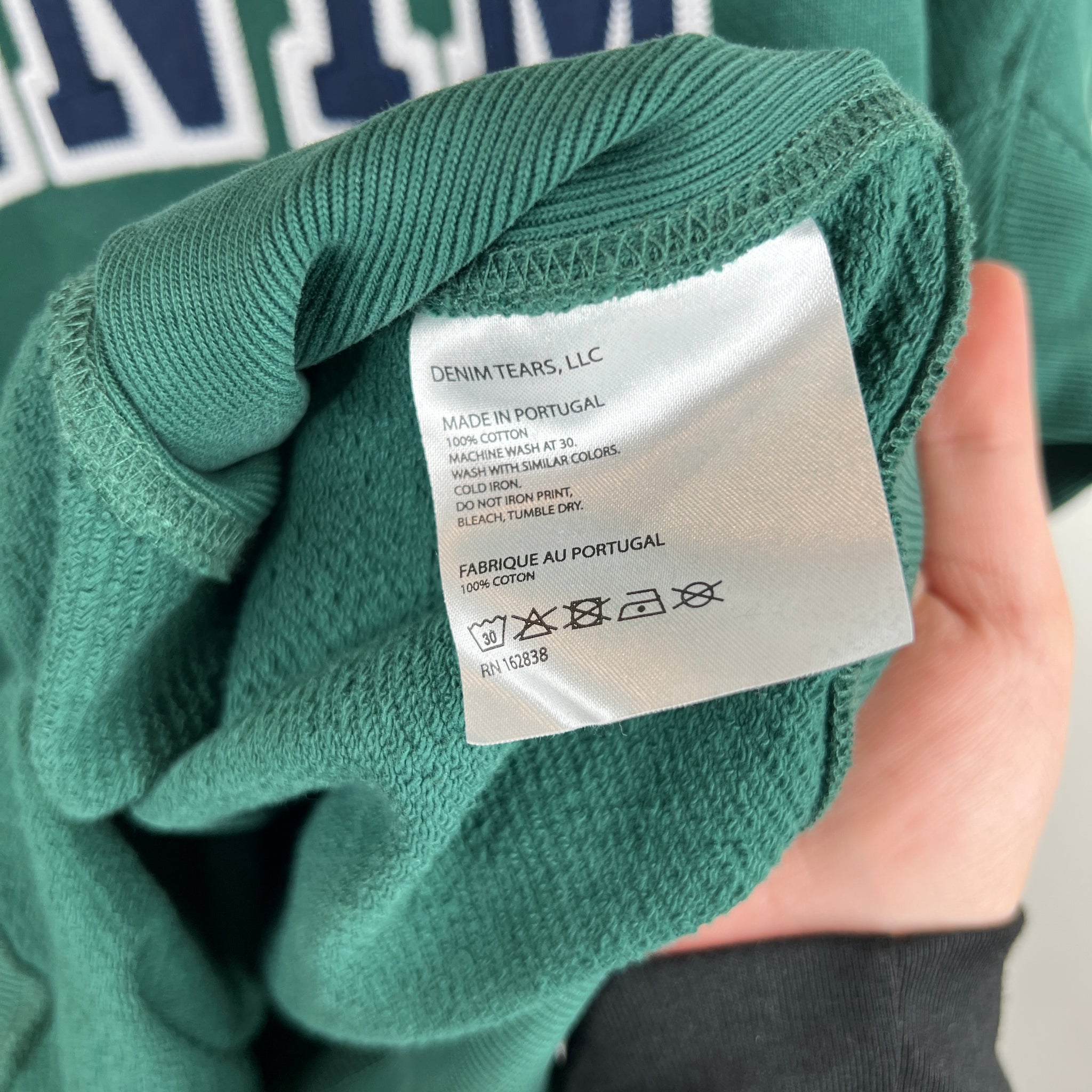 Denim Tears Green Crewneck