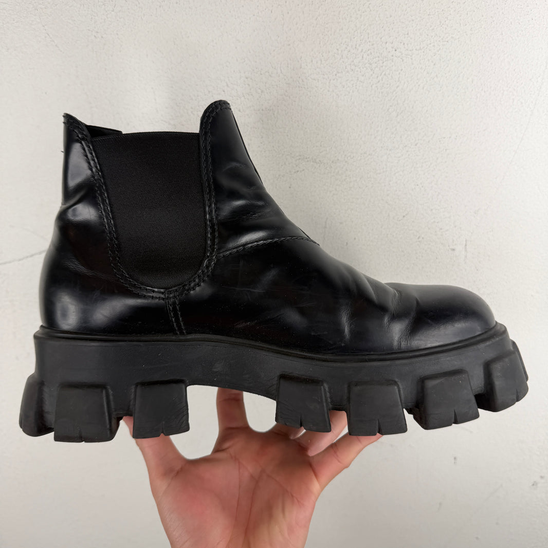Prada Monolith Chelsea Boots