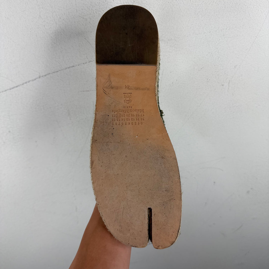 Margiela Canvas Espadrilles Tabi Slip On Shoes