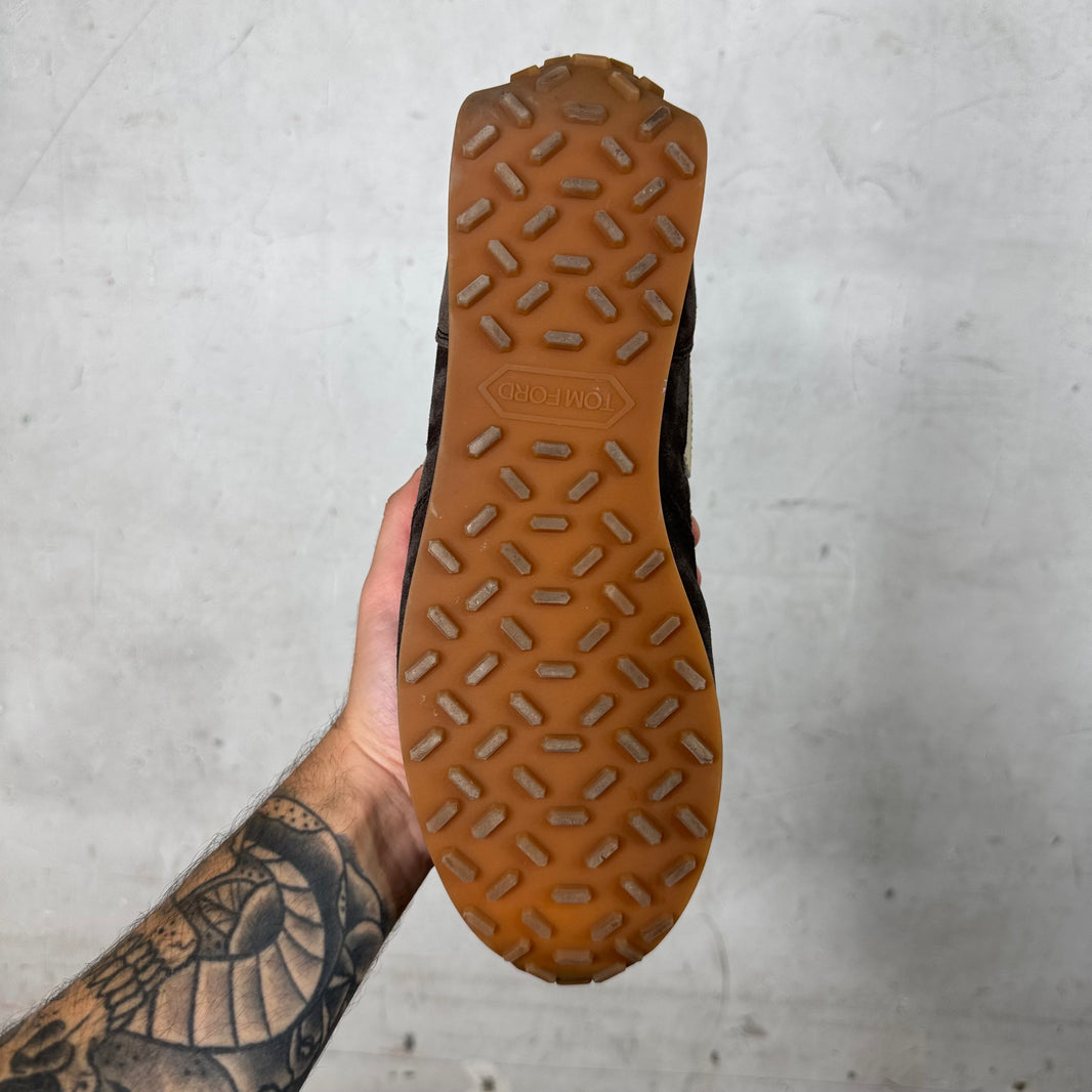 Tom Ford Brown Suede Mick Sneakers
