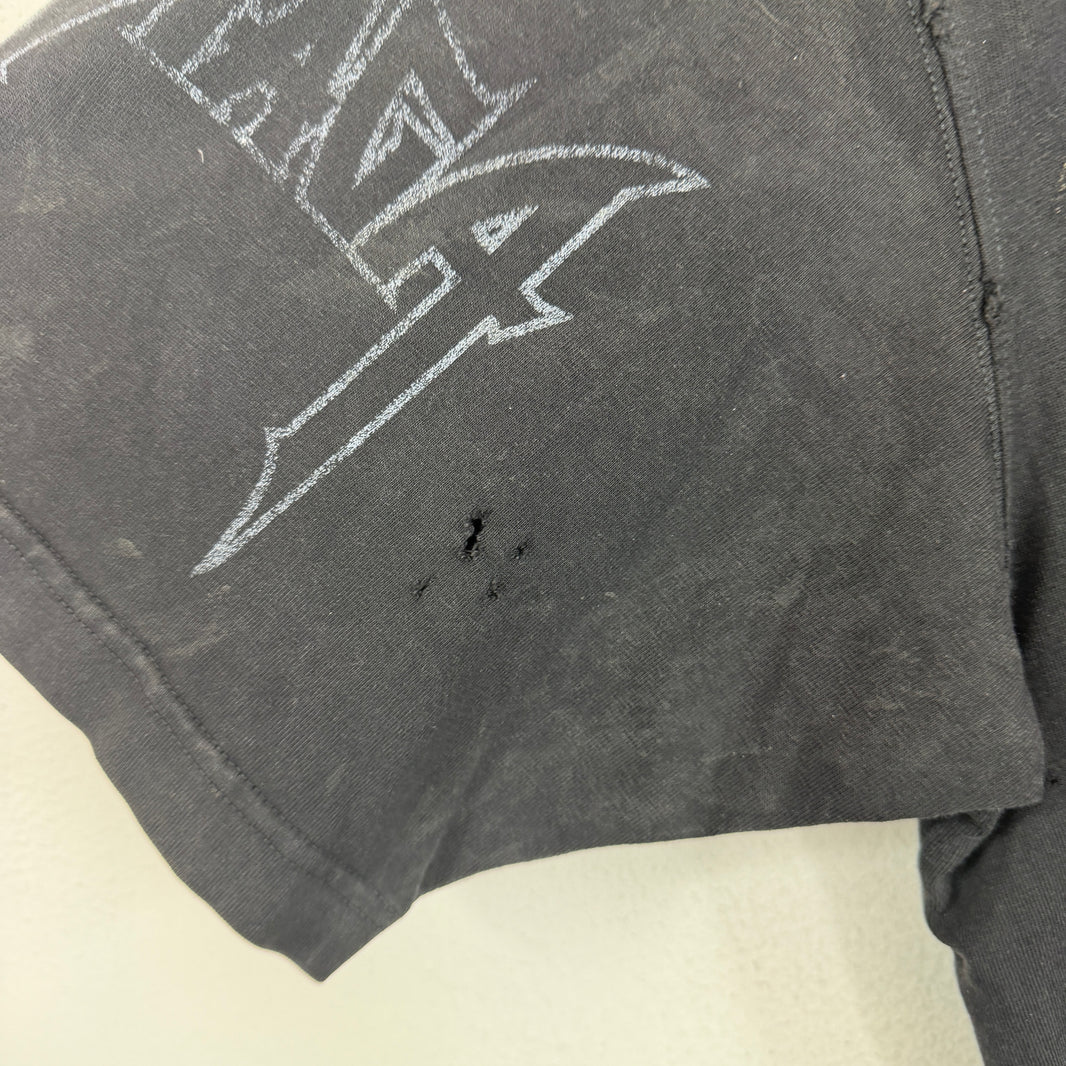 Balenciaga Hybrid Distressed Upside Down Paris T-Shirt