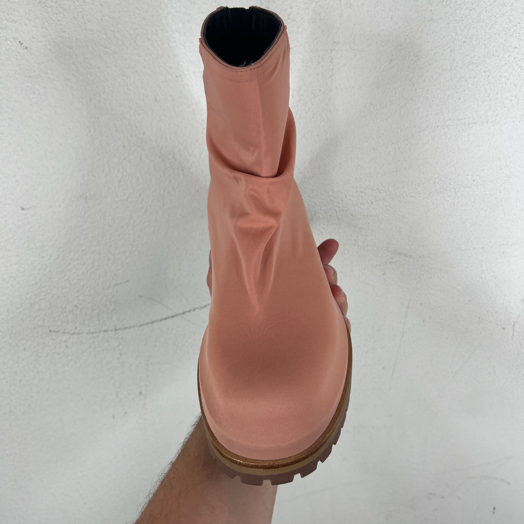 424 Camel Suede Pink Boots