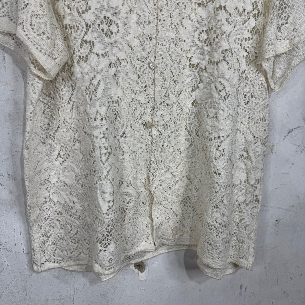 Bode Cream Lace Shirt