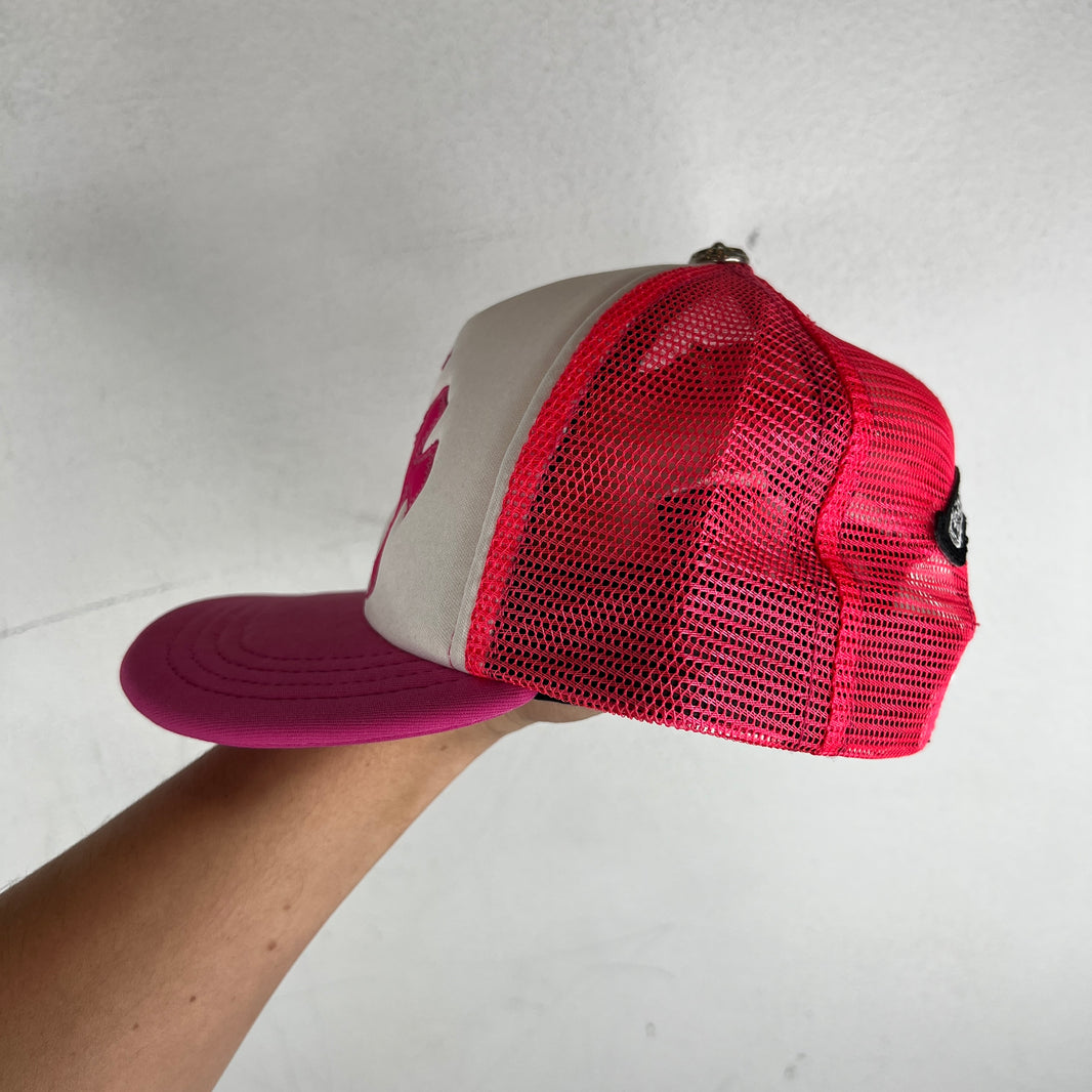 Chrome Hearts Pink Cemetery Triple Cross Hat