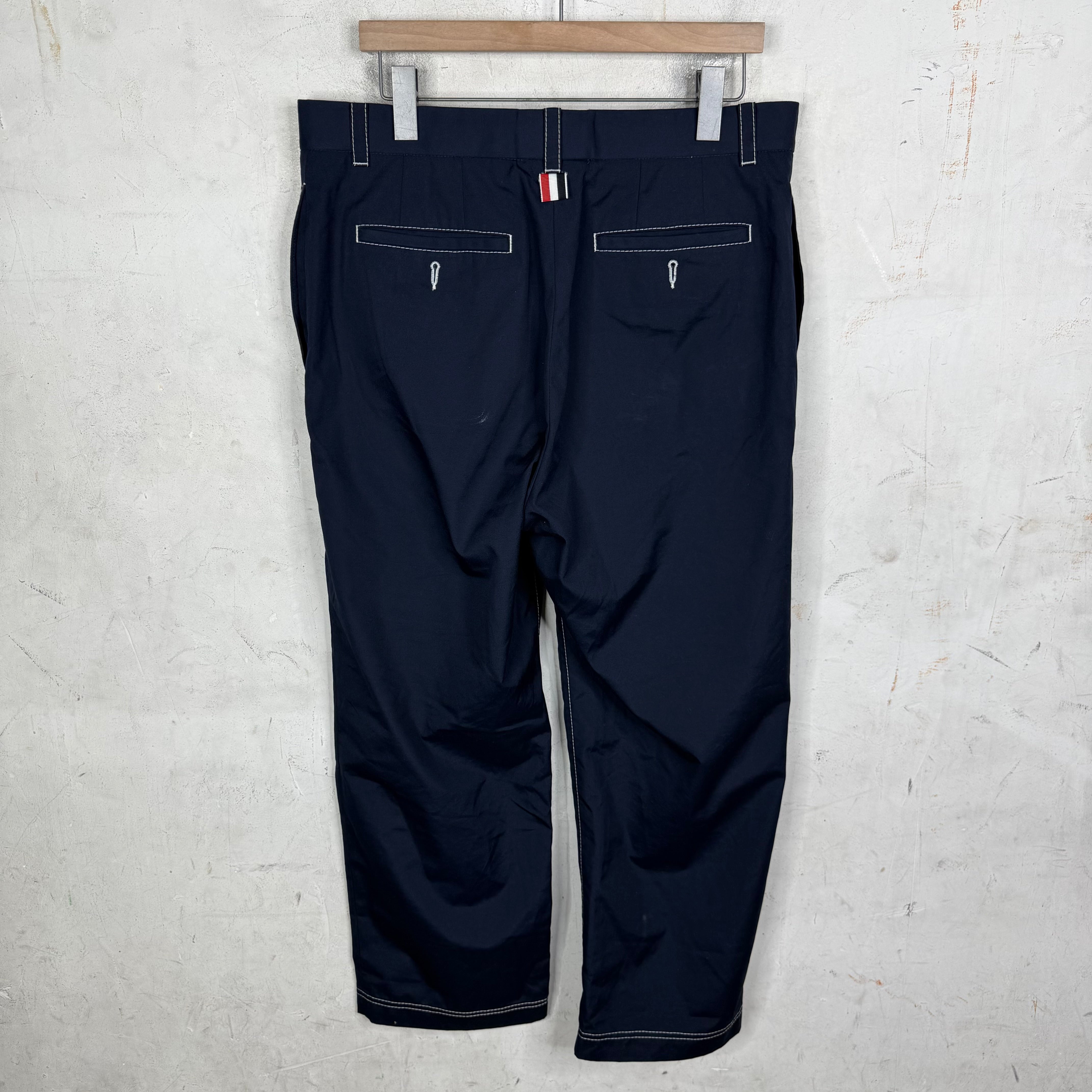 Thom Browne Navy Trousers – www.Lukes.store