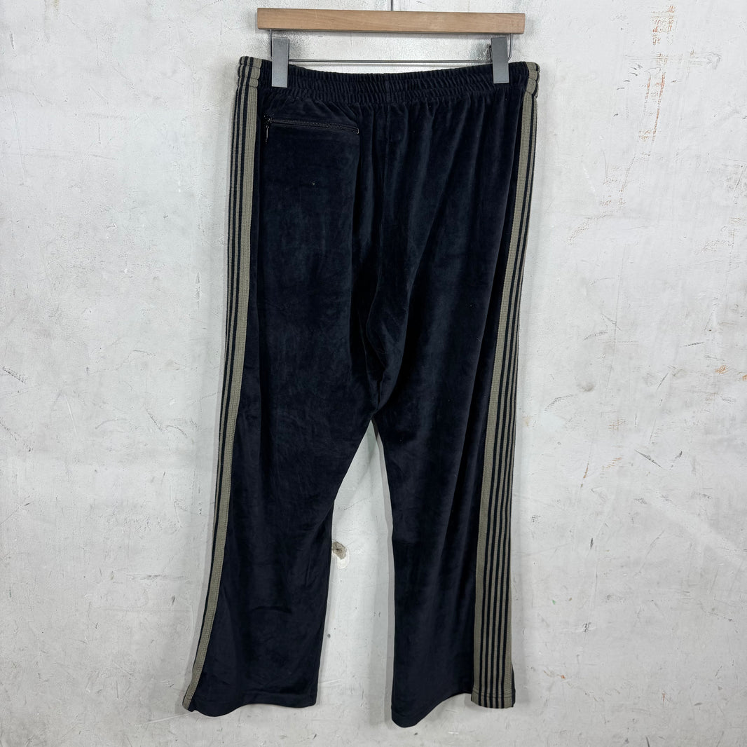 Needles Black Velvet Track Pants