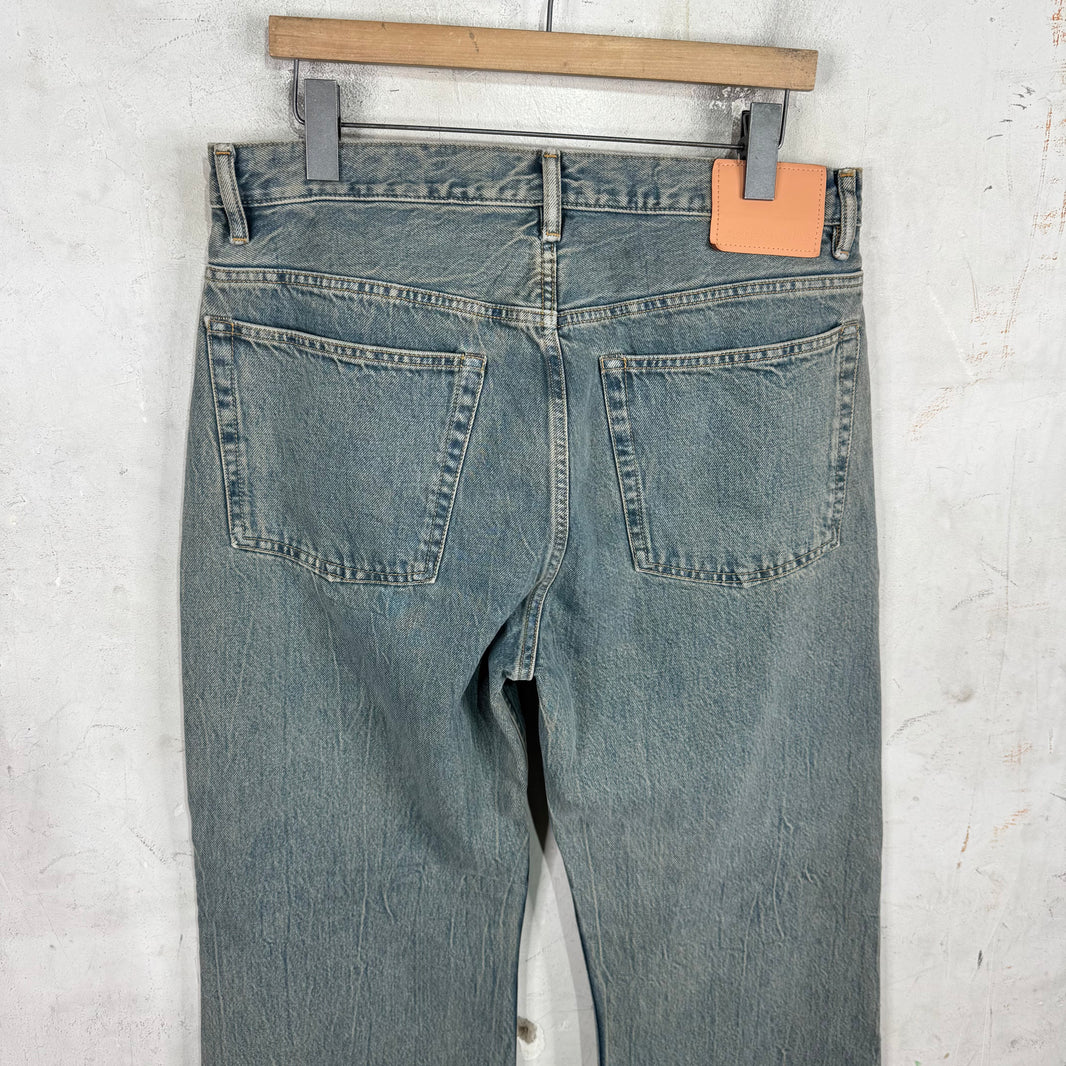 Acne Studios Stone Washed Wide Straight Jeans