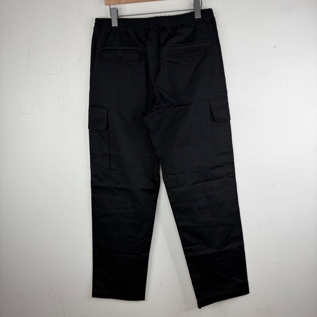 Marni Black Elastic Waistband Cargo Trousers