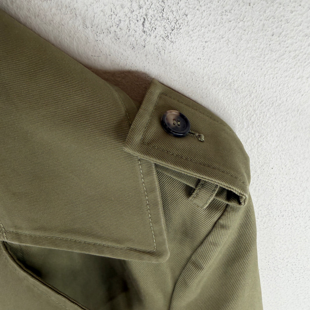 Loewe Green Fishtail Trench Jacket