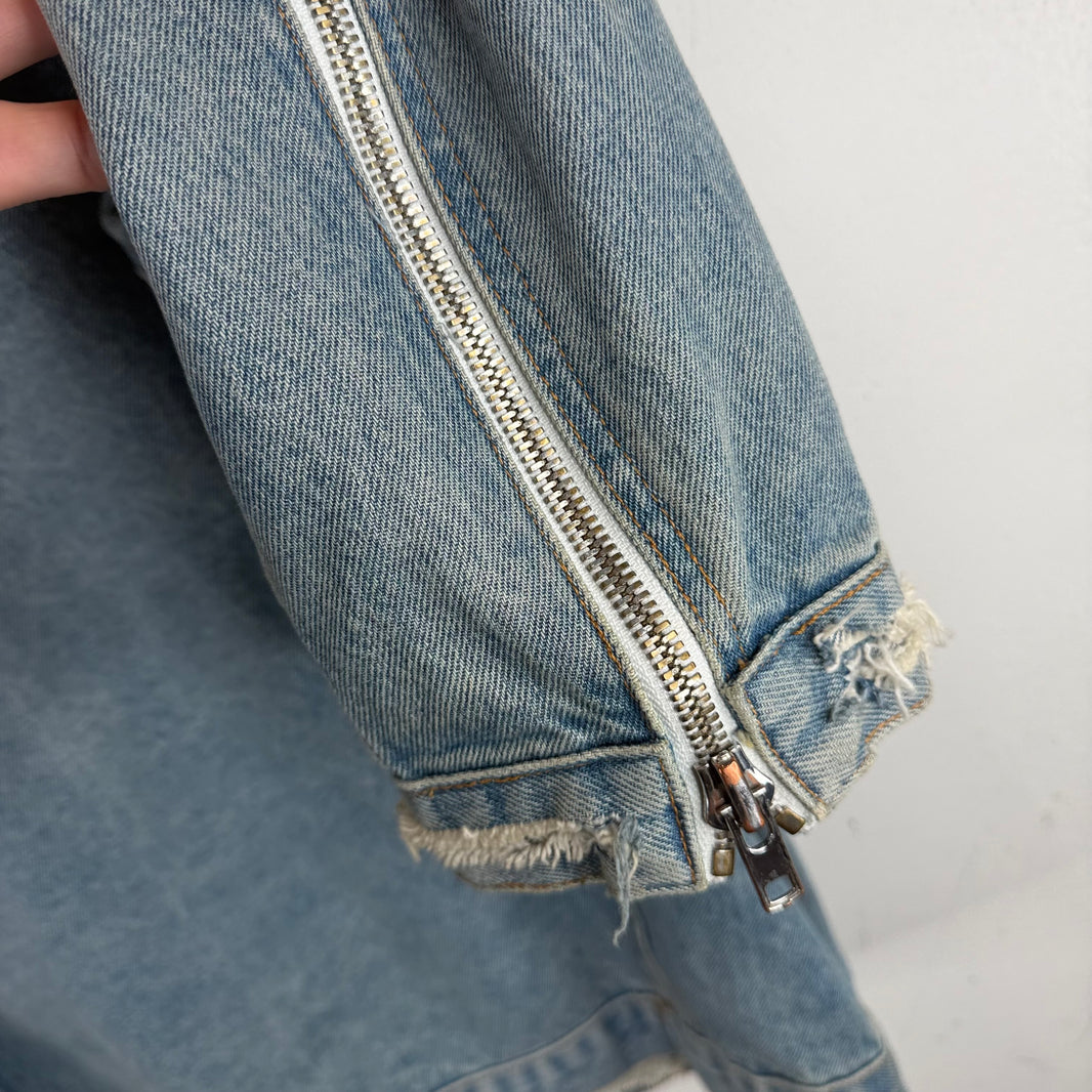 424 Red Arm Band Denim Jacket
