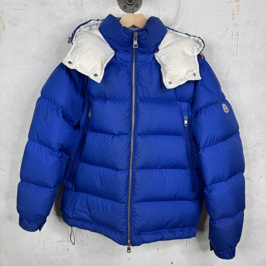 Moncler Blue Two Toned Porier Giubbotto Jacket
