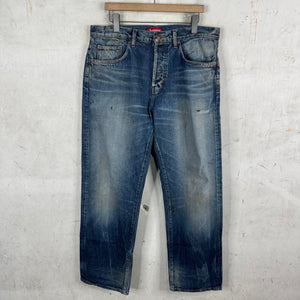 Supreme Medium Wash Loose Fit Selvedge Jeans